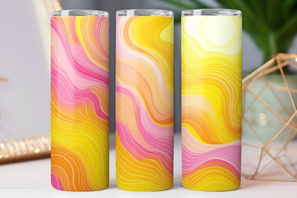 Abstract Color Tumbler Wraps 20oz Skinny Review