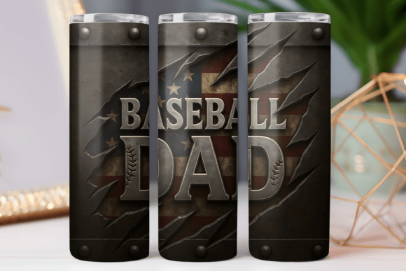 Baseball Dad Father Tumbler Wrap 20oz Review