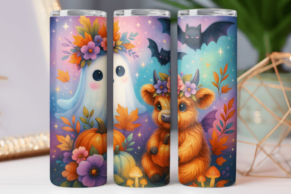 Cow Spooky Tumbler Art Skinny Wrap 20oz Review