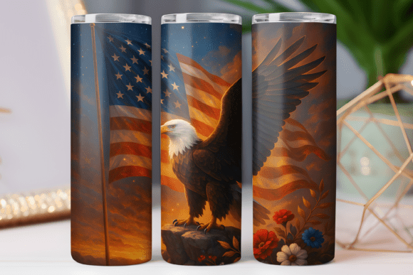 Eagle Patriotic Tumbler Wrap Art 20oz Review