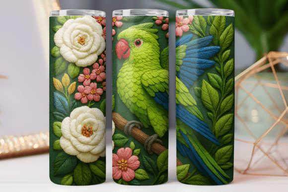 Embroidery Floral Tumbler Design Wrap Review