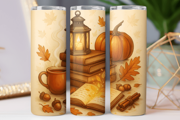 Fall Book Lover Tumbler Wrap Design 20oz Review