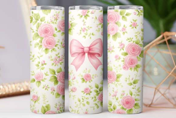Floral Bow Tumbler Wrap Design Review