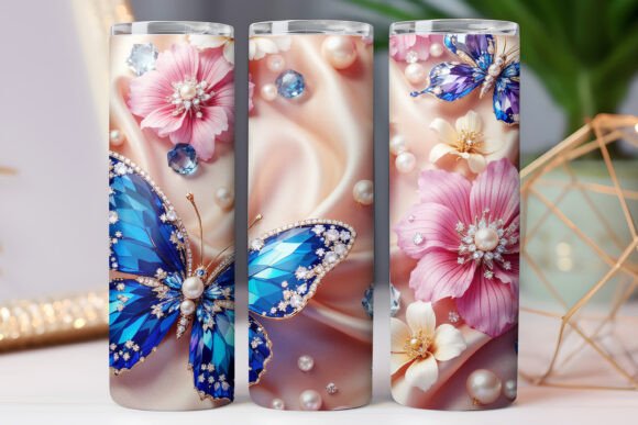 Floral Tumbler Wrap Butterfly Wrap Photo Review