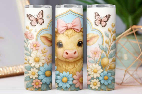 Highland Cow Floral Tumbler Wrap Review