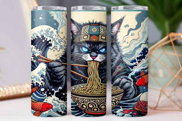 Japanese Culture Cat Ramen Tumbler Wrap Review
