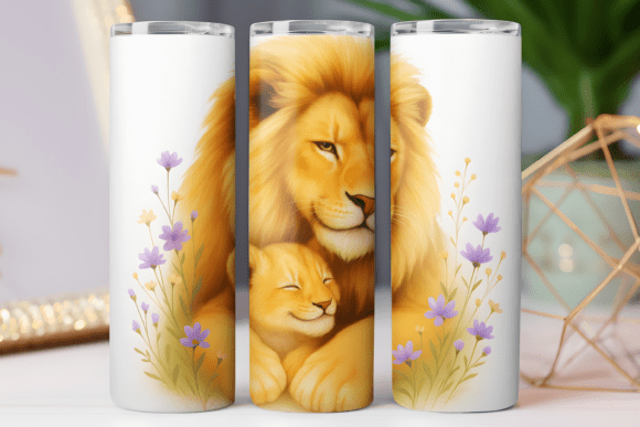Lion Floral Tumbler Wrap 20oz Skinny Art Review