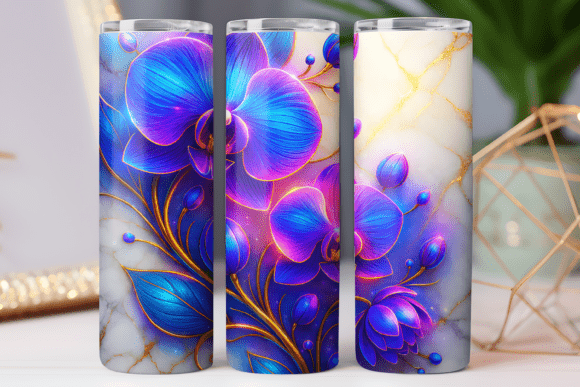 Orchid Floral Tumbler Wrap 20oz Design Review