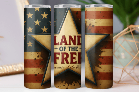 Patriotic Tumbler Wrap Png 20oz Brave Review