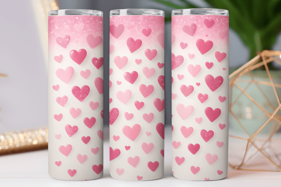 Pattern Valentine Tumbler Wrap 20oz PNG Review