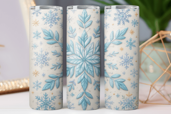 Snowflake Tumbler Wrap Design for 20oz Review