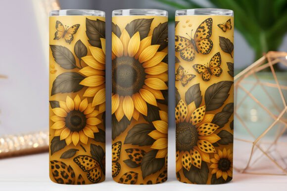 Sunflower Pattern Tumbler Wrap Design Review