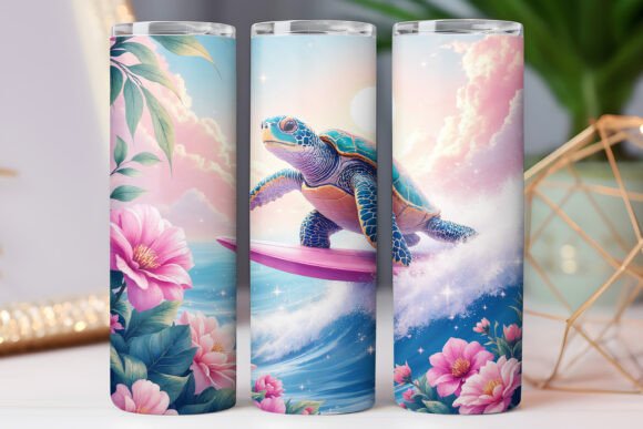 Surfing Sea Turtle Tumbler Wrap Review