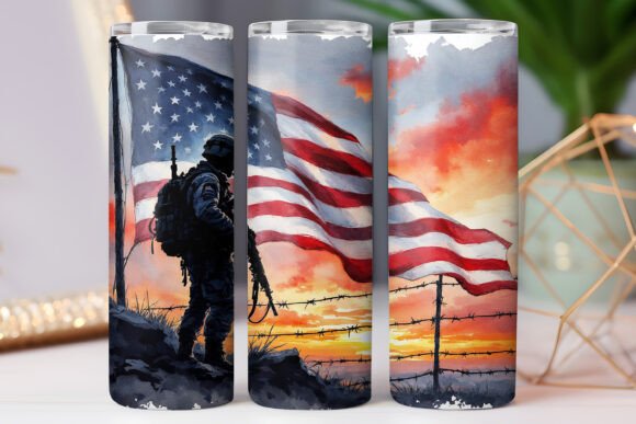 Us Veteran Tumbler Wrap Soldier 20oz PNG Review