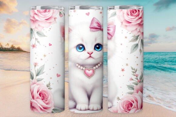 Valentine Cat Kitty Tumbler Wrap 20oz Review