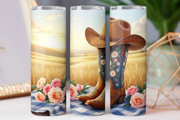 Western Cowboy Tumbler Wrap Pngs 20oz Review