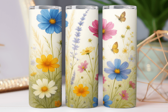 Wildflower Pattern Tumbler Wrap PNG 20oz Review
